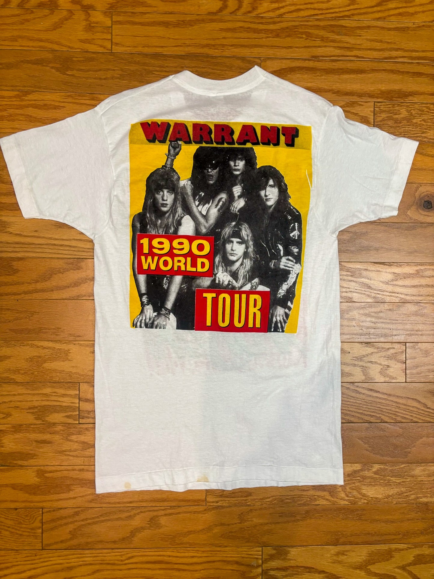 POISON FLESH + BLOOD 1991 VINTAGE DEADSTOCK WORLD TOUR TEE