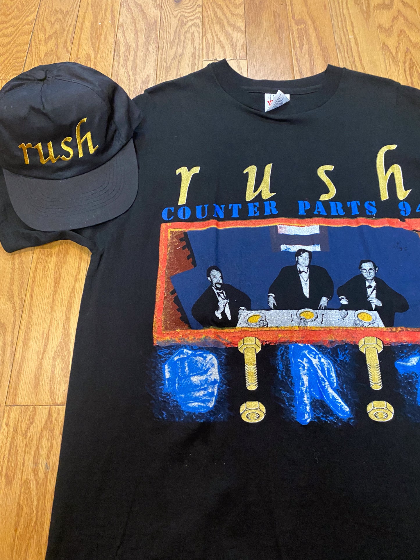 RARE RUSH COUNTERPARTS 1994 SOLD OUT TOUR TEE + CAP