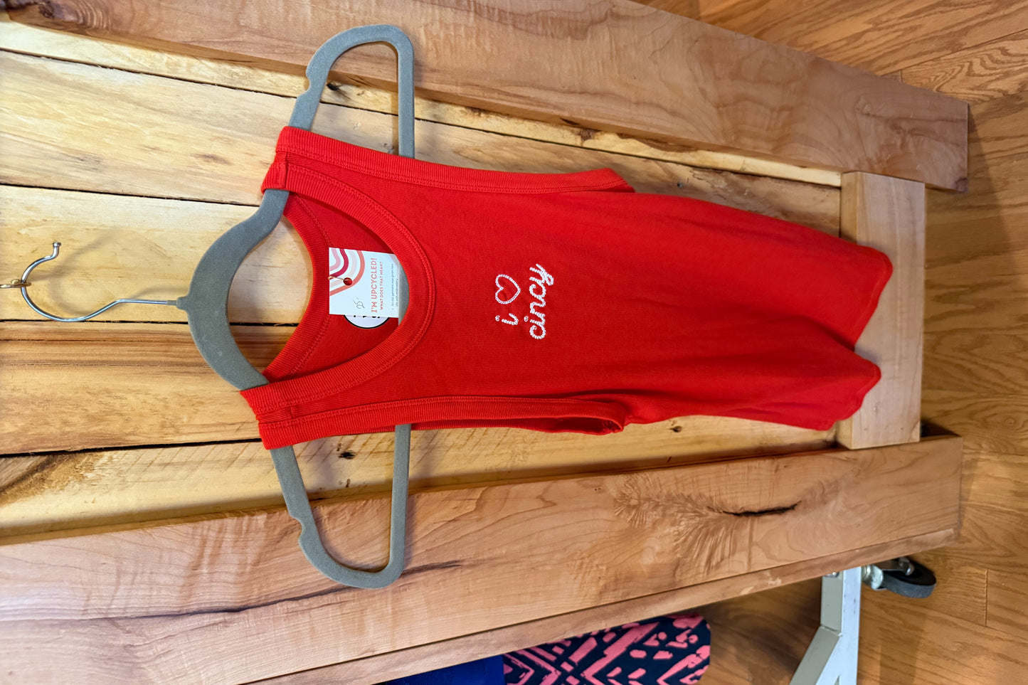 TOLD YA SEW "I HEART CINCY" REDS TANK TOP