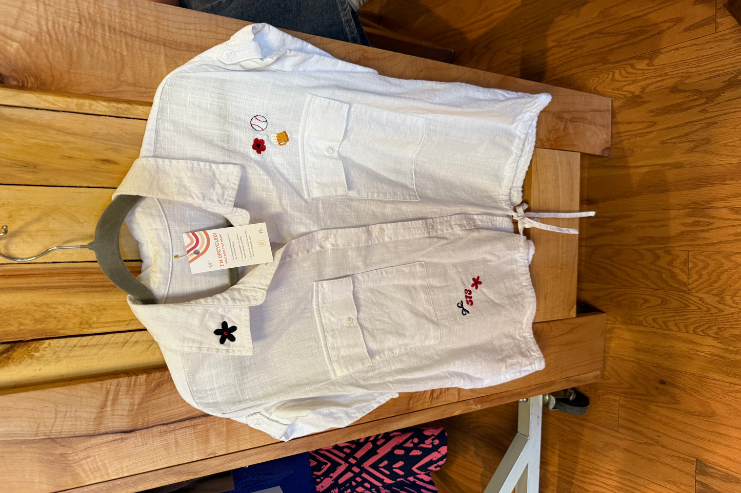 TOLD YA SEW REDS BASEBALL BLOUSE
