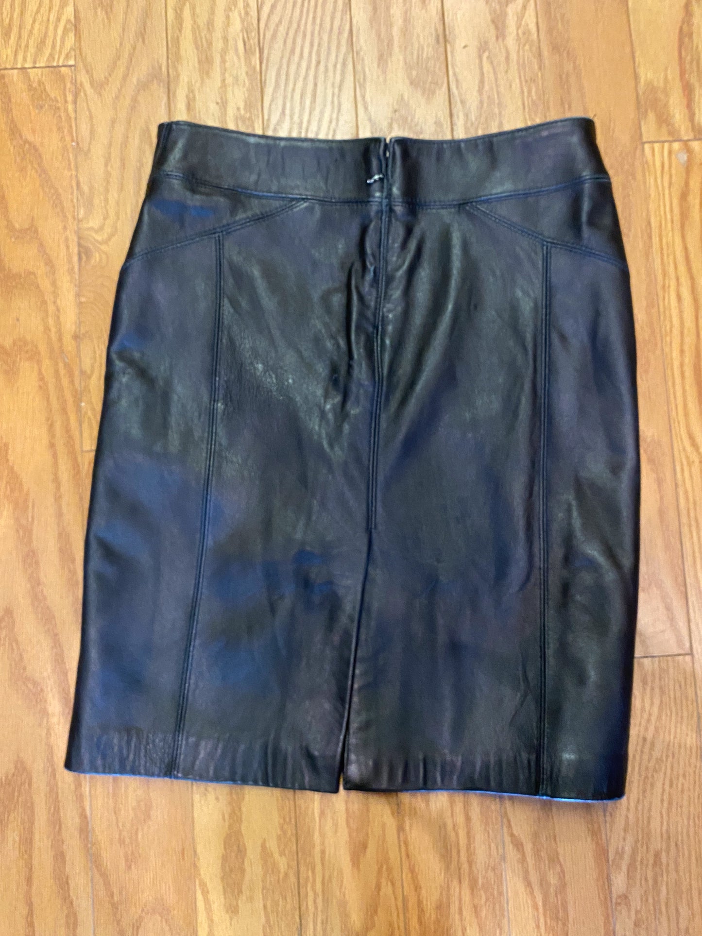 BEBE BLACK LEATHER JACKET + MINI SKIRT SET