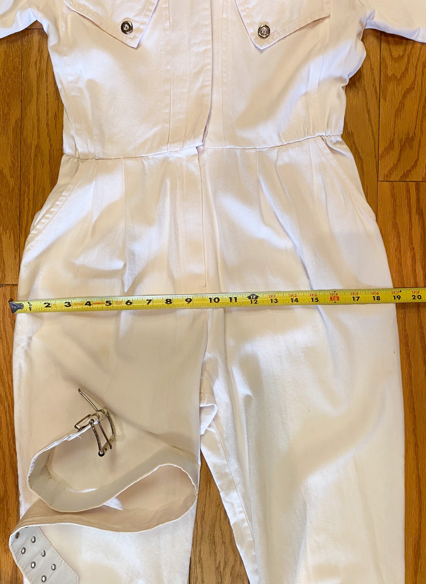 VTG 80's LT PINK JUMPSUIT WITH BELT