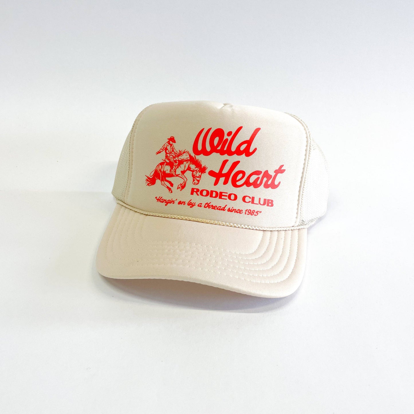 Rodeo Cowboy Trucker Hat Wild Heart Rodeo Club