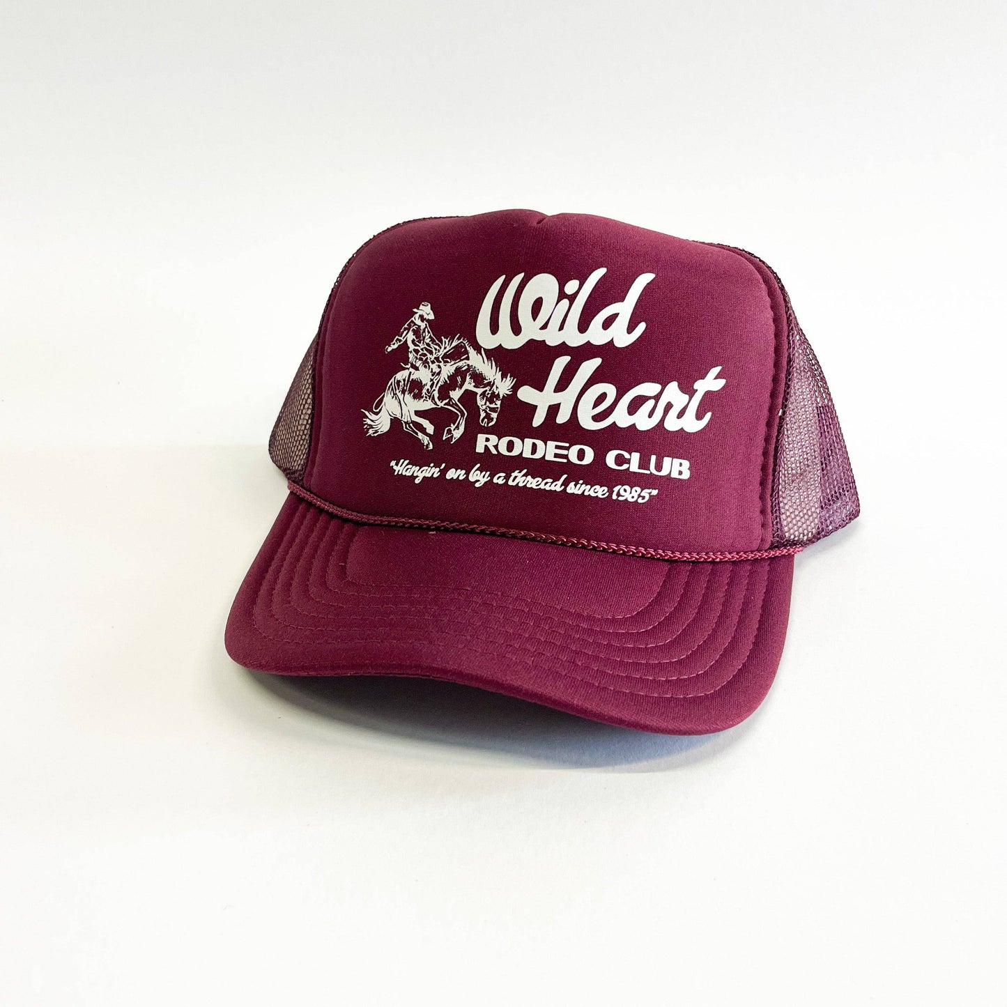 Rodeo Cowboy Trucker Hat Wild Heart Rodeo Club