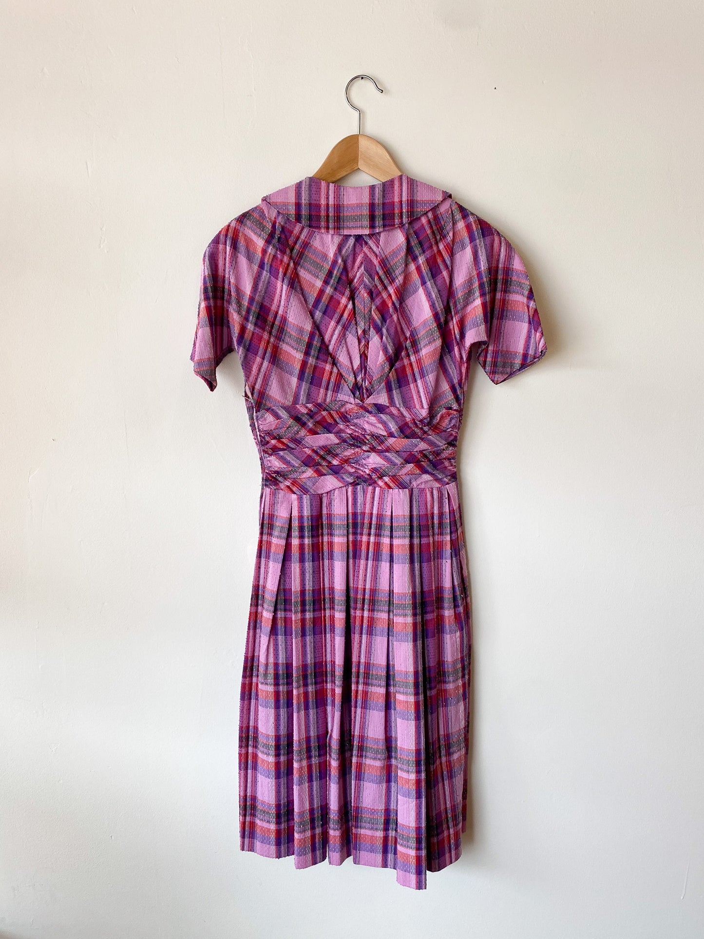 VINTAGE BOBBIE BROOKS PLAID DAY DRESS