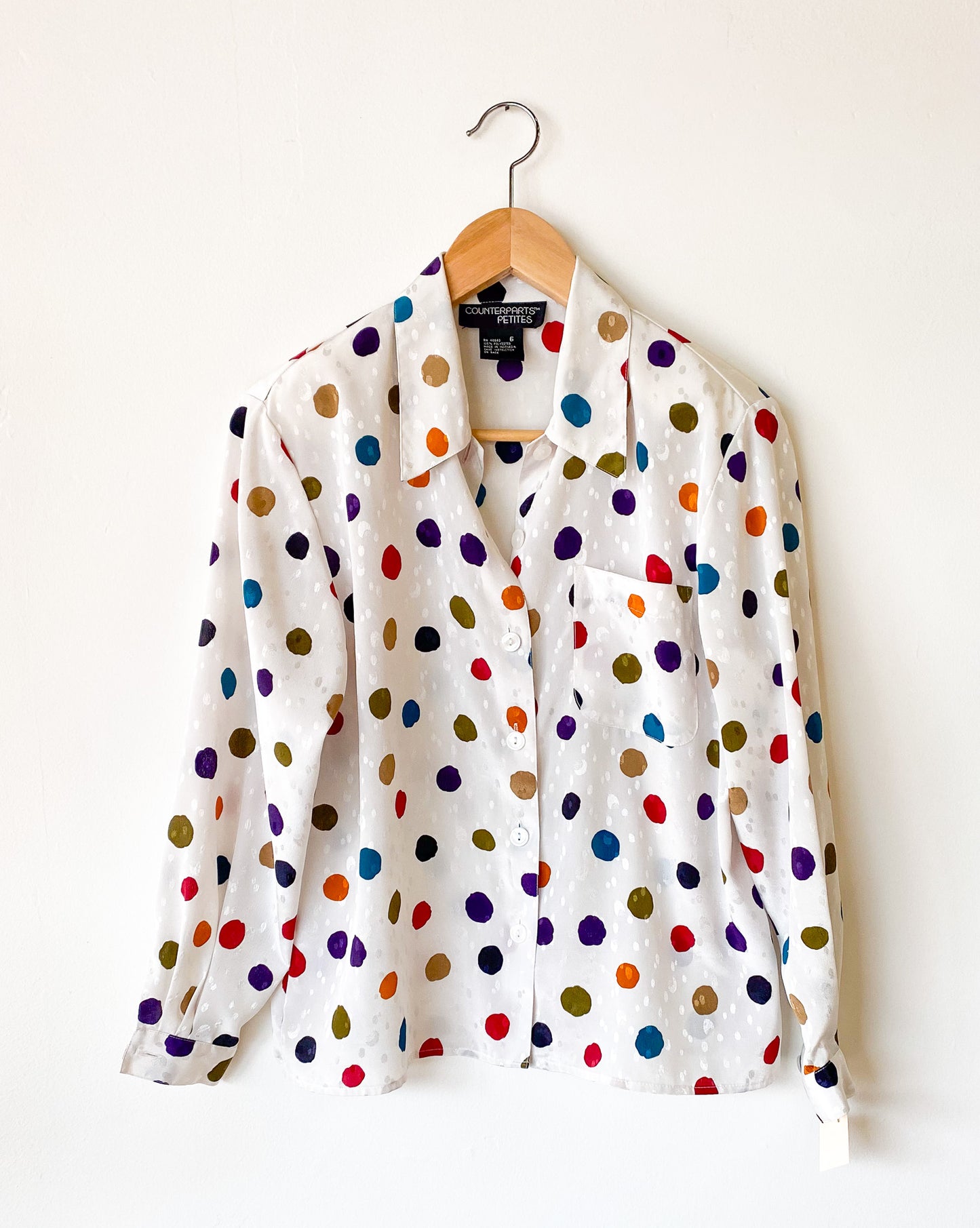 VINTAGE COUNTERPARTS 70's / 80'S POLKA BLOUSE