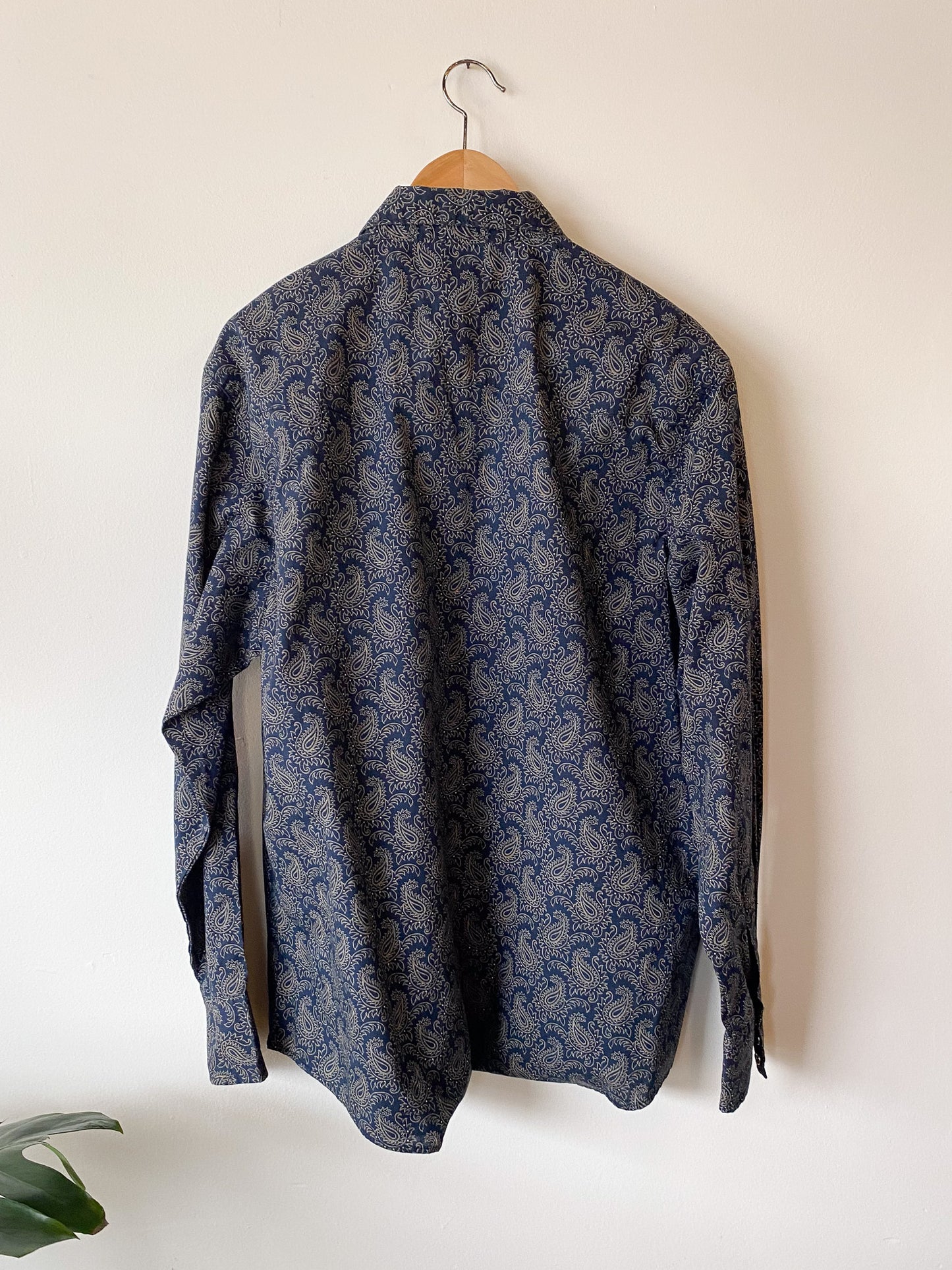 WRANGLER PAISLEY PEARL SNAP BUTTON DOWN SHIRT