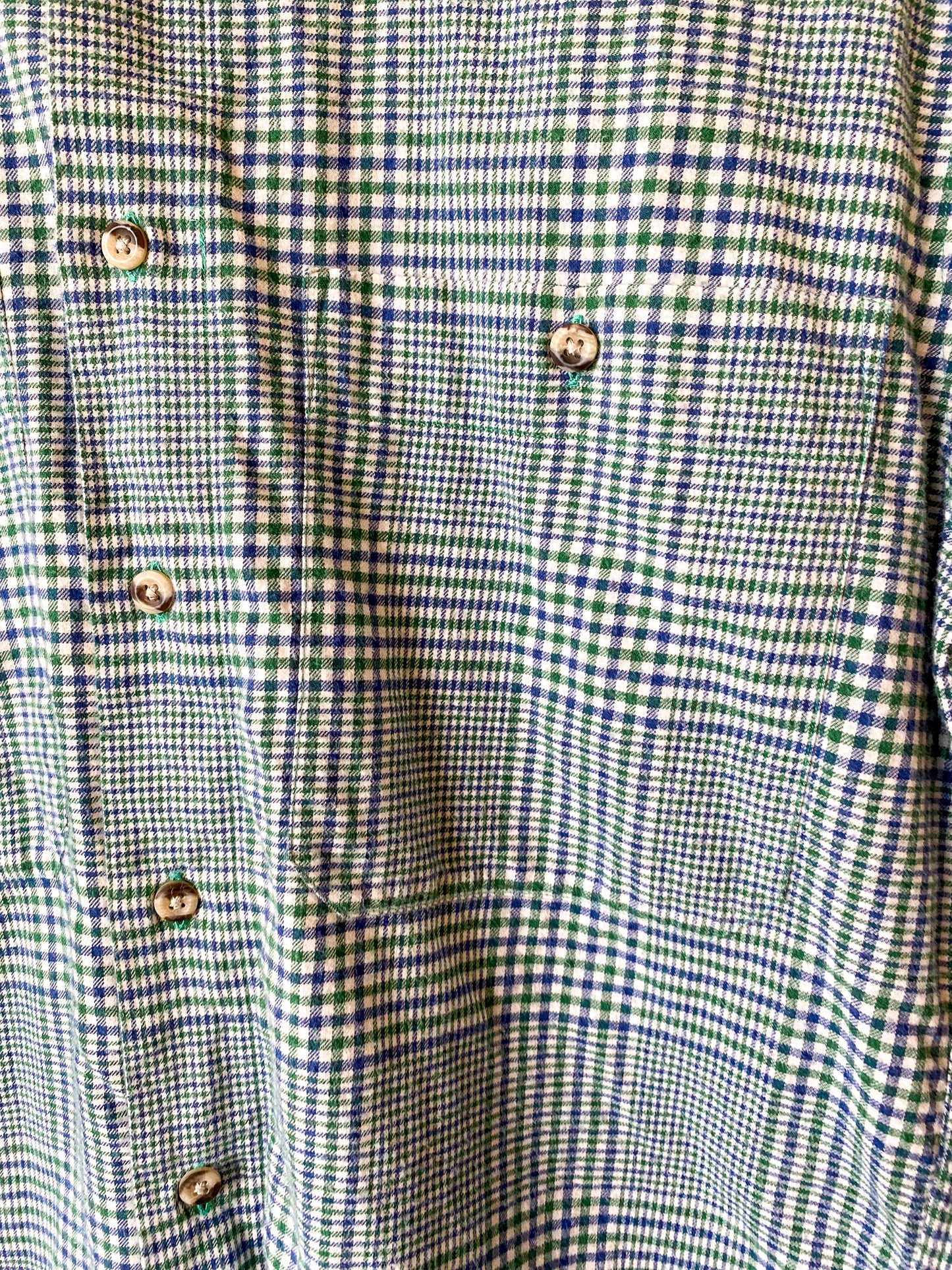 SAKS FIFTH AVENUE FLANNEL PLAID BUTTON DOWN