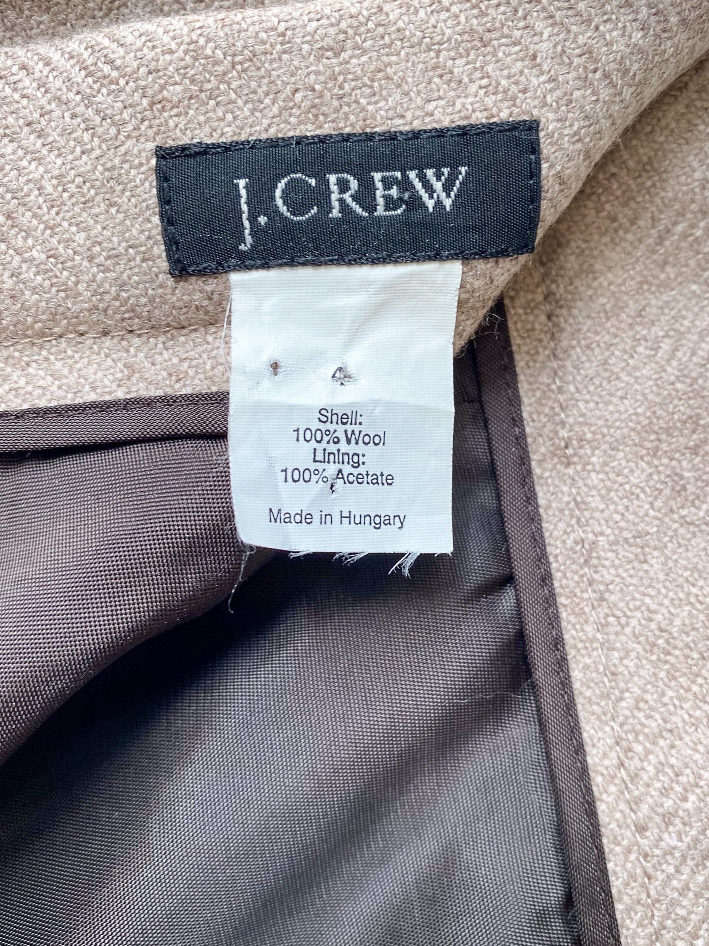 J.CREW WOOL PENCIL SKIRT