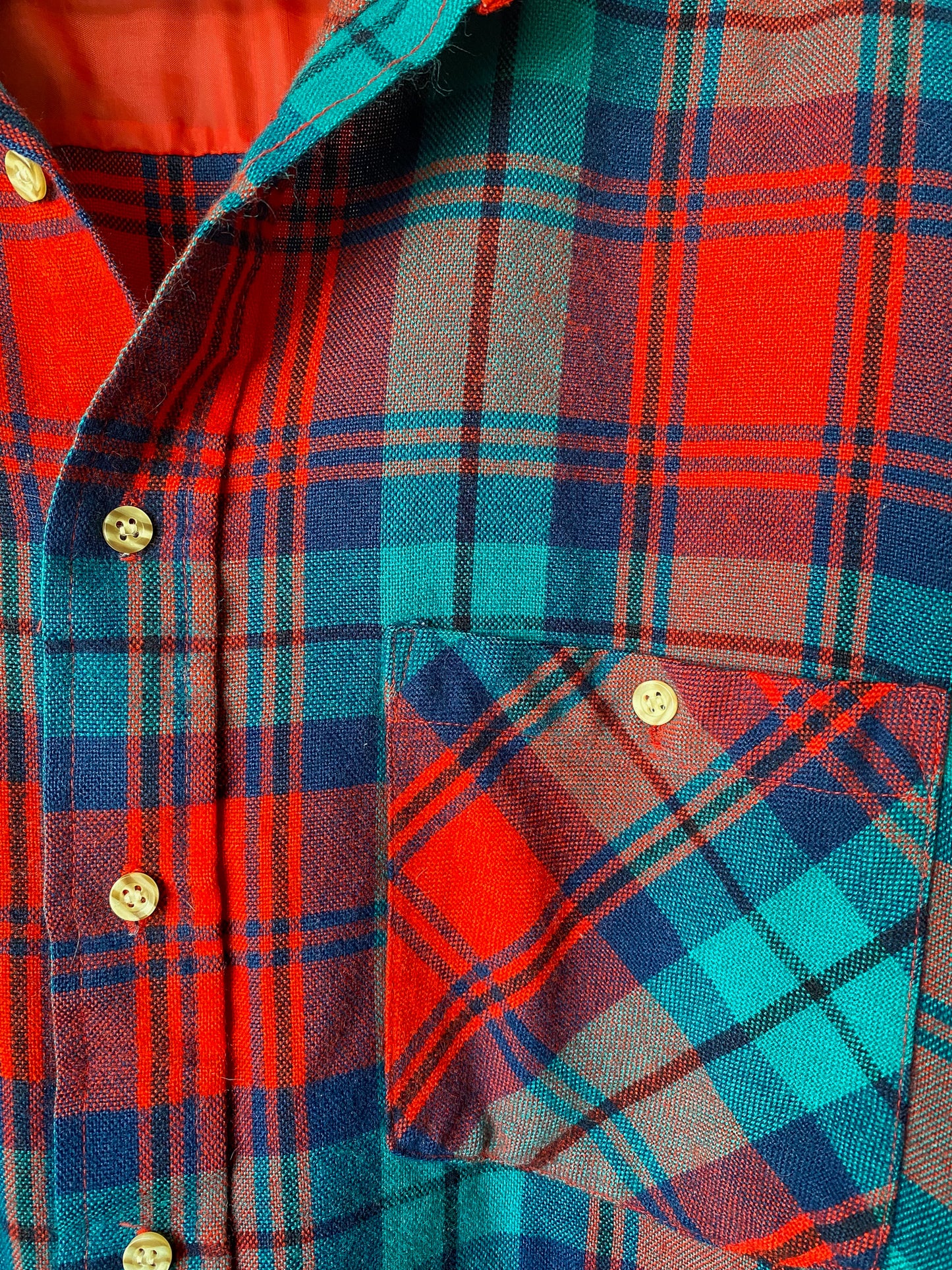 VINTAGE WINDSOR AUTHENTIC 60'S PLAID FLANNEL SHIRT