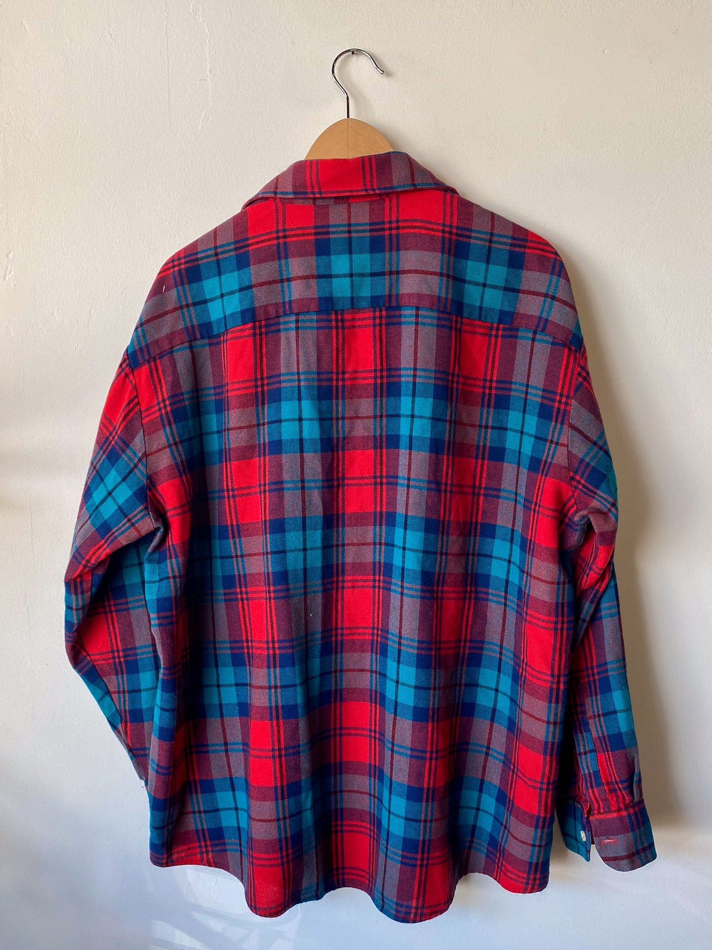 VINTAGE WINDSOR AUTHENTIC 60'S PLAID FLANNEL SHIRT