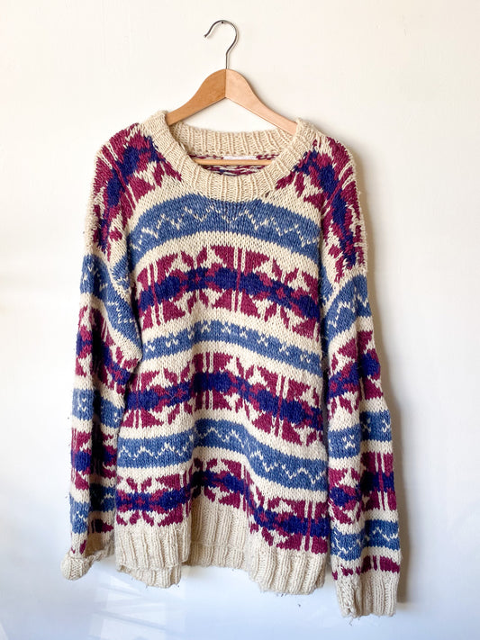 VINTAGE RUNA MAKI WOOL CHUNKY SWEATER