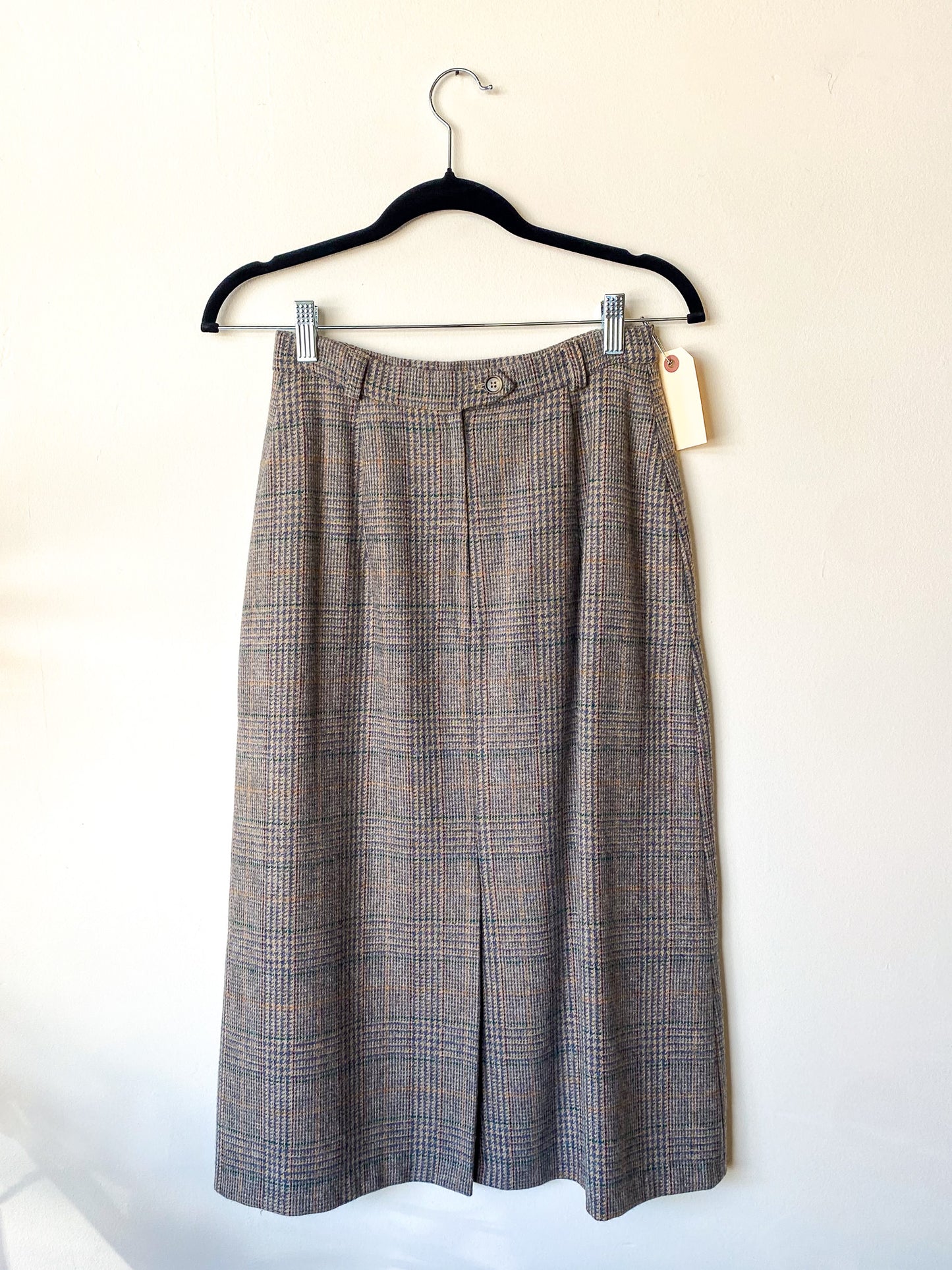 VINTAGE POINT OF VIEW WOOL ALINE SKIRT