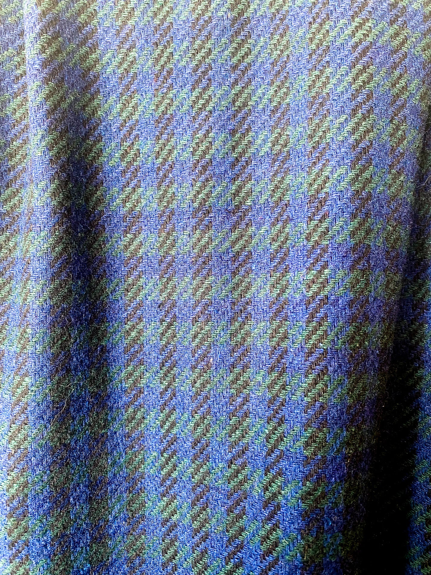 VINTAGE PLAID MULTI WOOL ALINE SKIRT