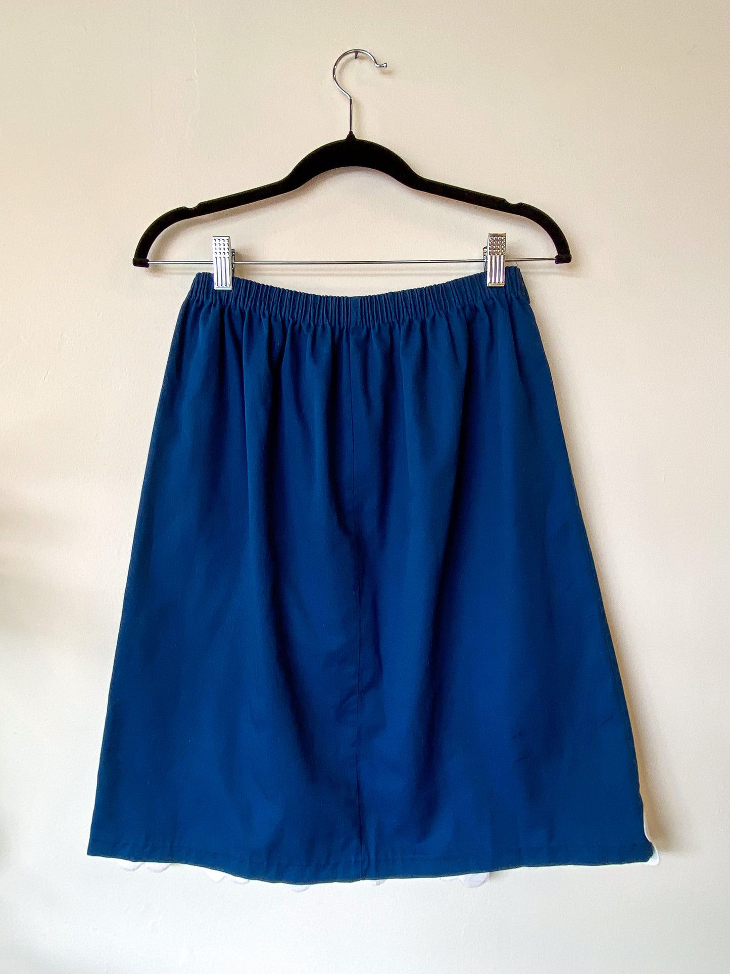 VINTAGE DAISY TRIM MIDI SKIRT