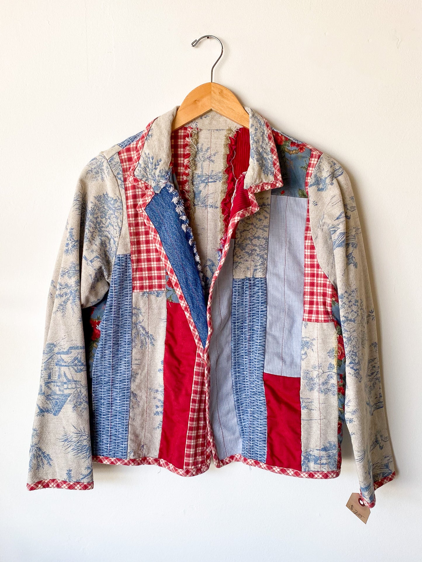 VINTAGE HANDMADE PATCHWORK AMERICANA JACKET