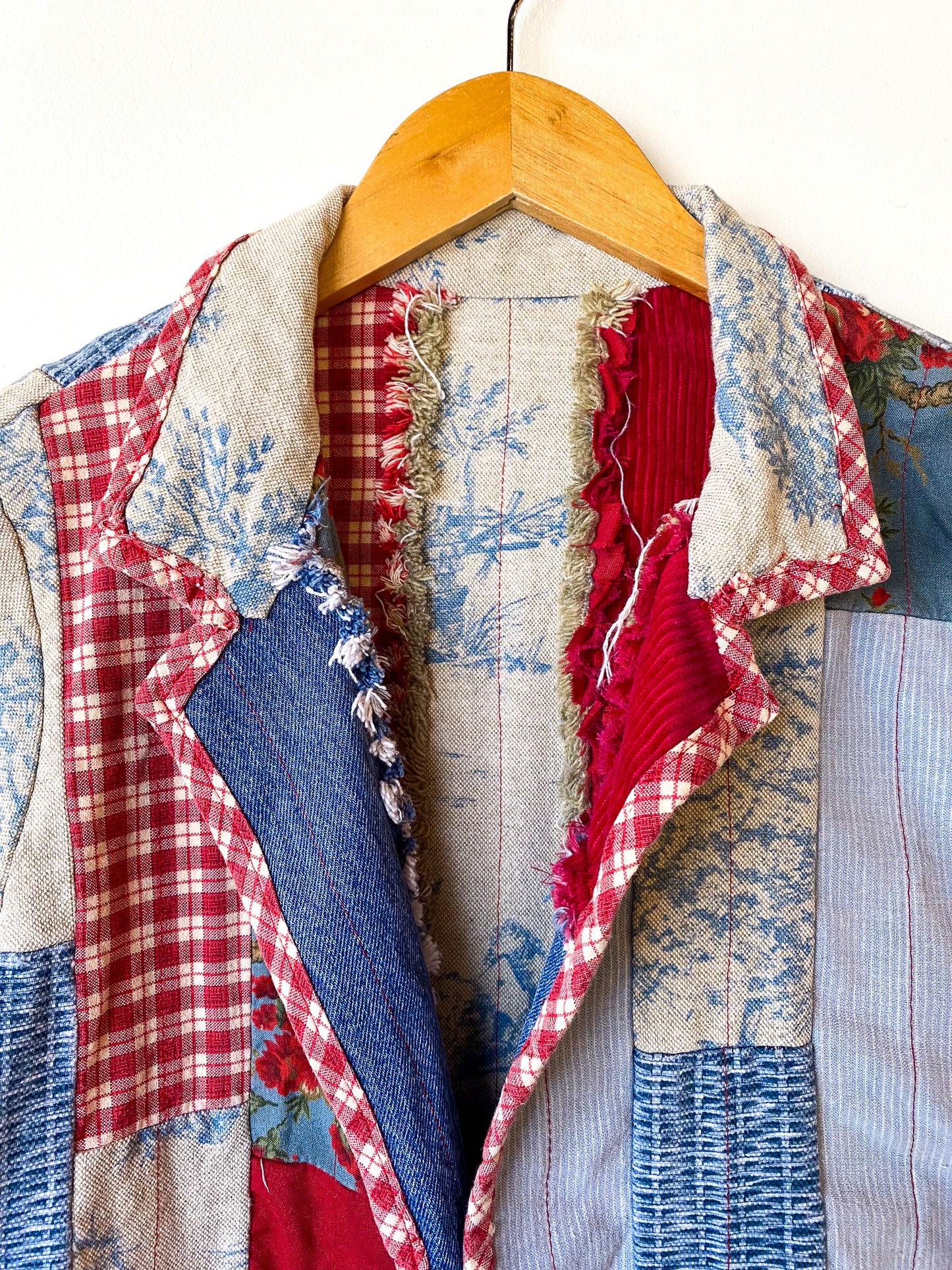 VINTAGE HANDMADE PATCHWORK AMERICANA JACKET