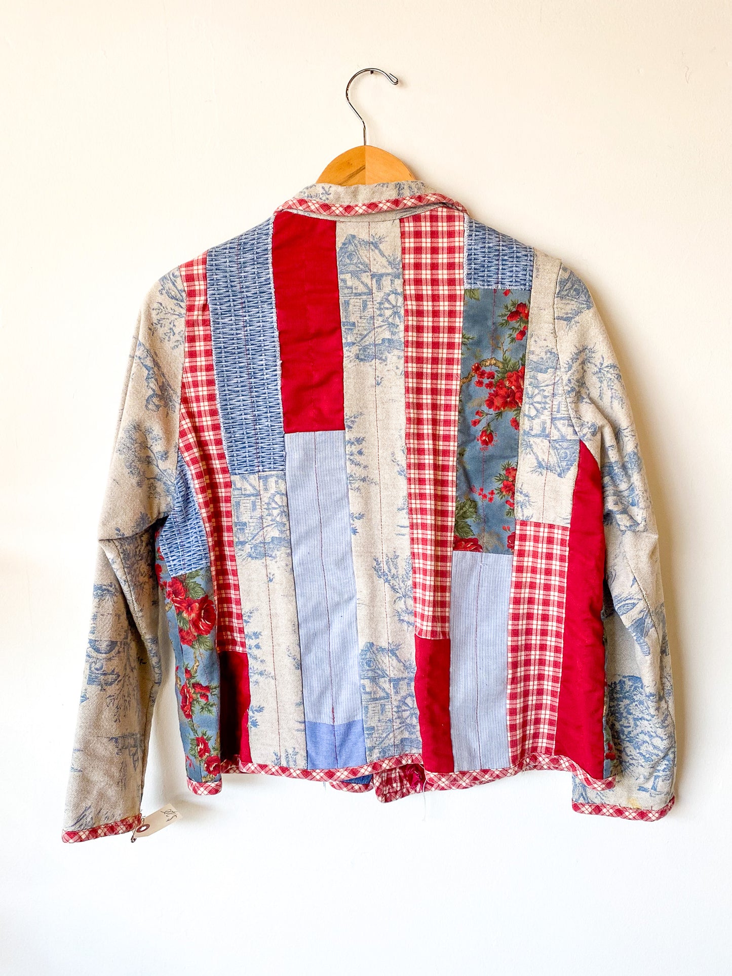 VINTAGE HANDMADE PATCHWORK AMERICANA JACKET