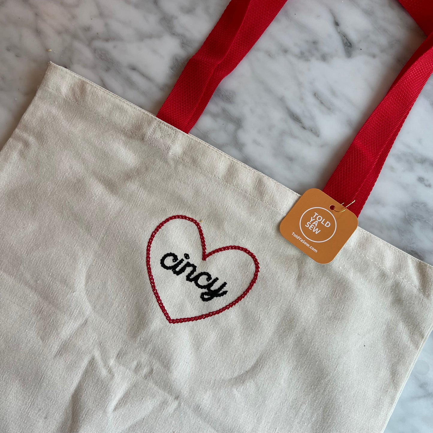 TOLD YA SEW MARKET TOTE BAGS