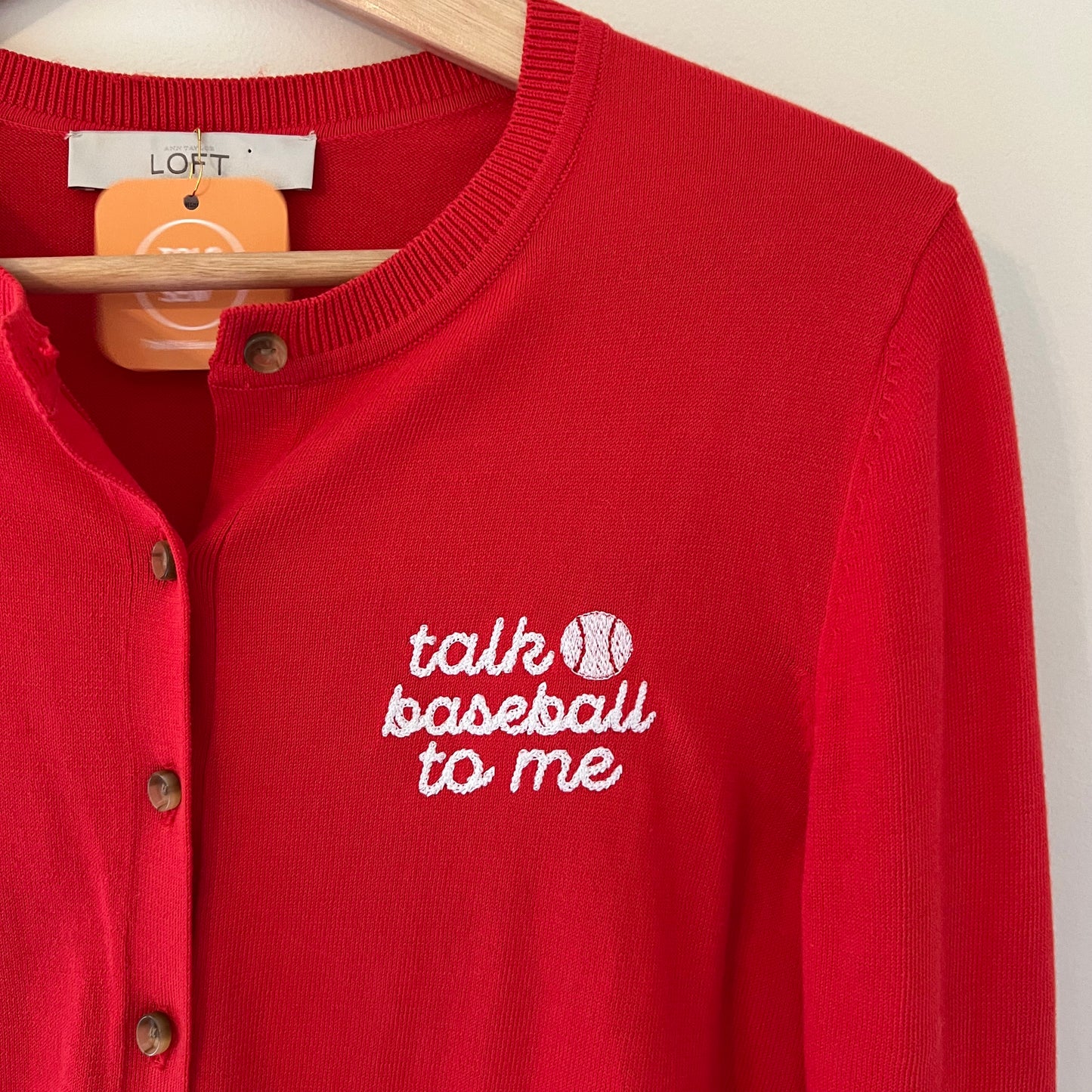 TOLD YA SEW "TALK BASEBALL TO ME" SWEATER