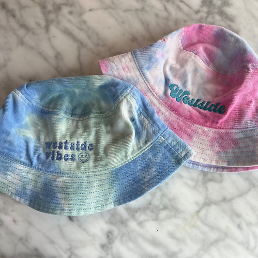 TOLD YA SEW "WESTSIDE VIBES" TIE-DYE BUCKET HAT