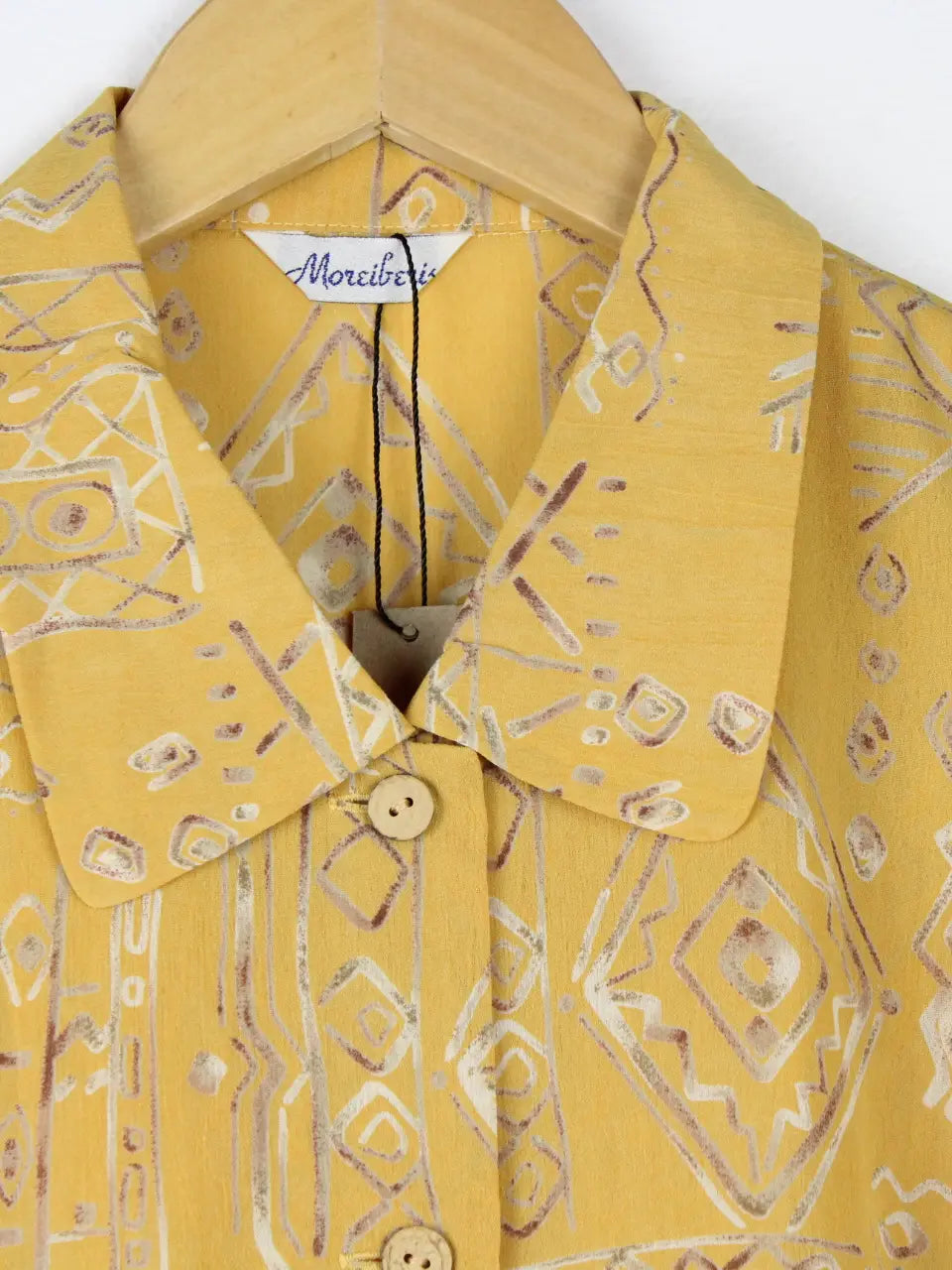 SUN'S OUT VINTAGE SHORT SLEEVE BUTTON UP BLOUSE