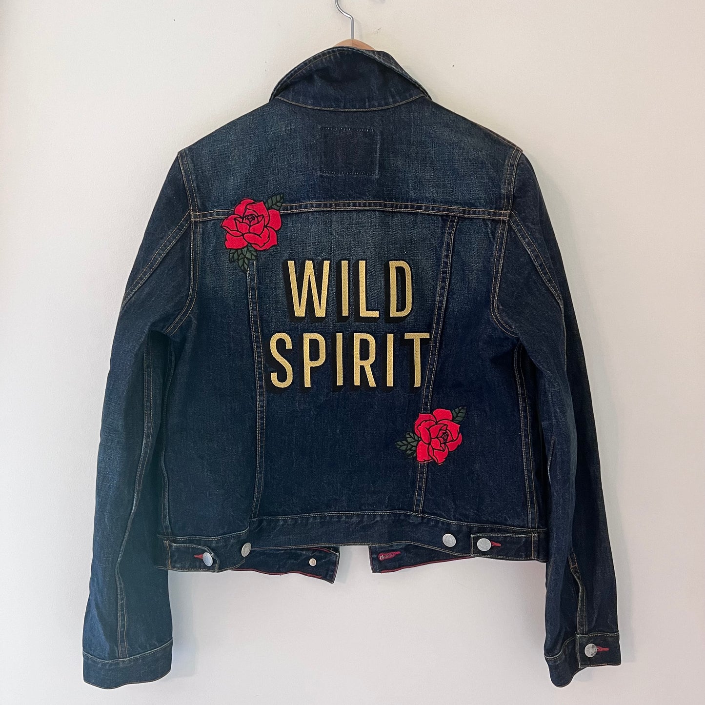 TOLD YA SEW WILD SPIRIT EMBROIDERED DENIM JACKET