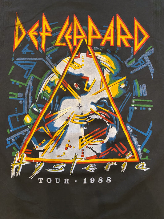 DEF LEPPARD HYSTERIA WORLD TOUR 1988 VINTAGE DEADSTOCK TEE