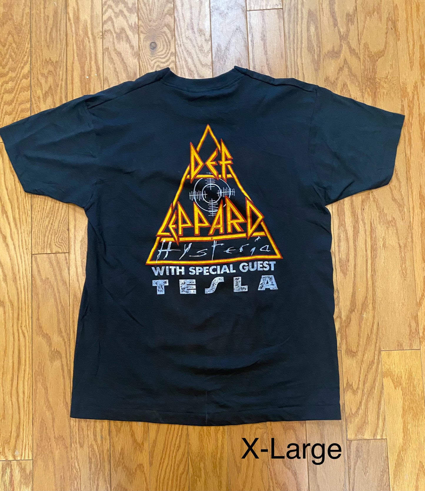 DEF LEPPARD HYSTERIA WORLD TOUR 1988 VINTAGE DEADSTOCK TEE