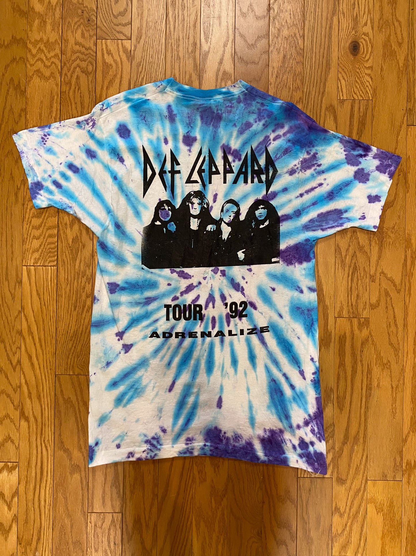 DEF LEPPARD ADRENALIZE WORLD TOUR 1992 RARE VINTAGE DEADSTOCK TEE #2