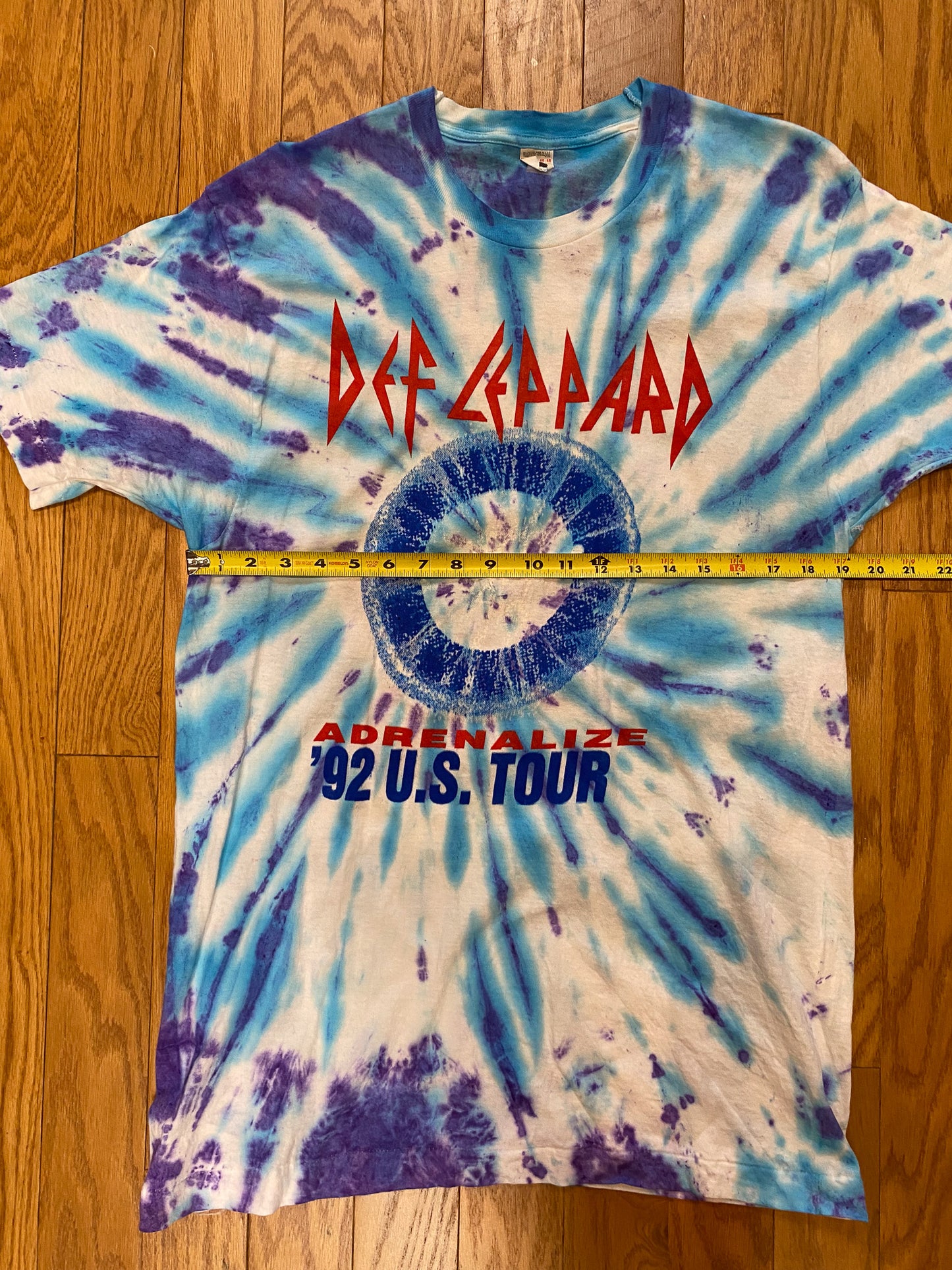 DEF LEPPARD ADRENALIZE WORLD TOUR 1992 RARE VINTAGE DEADSTOCK TEE #2