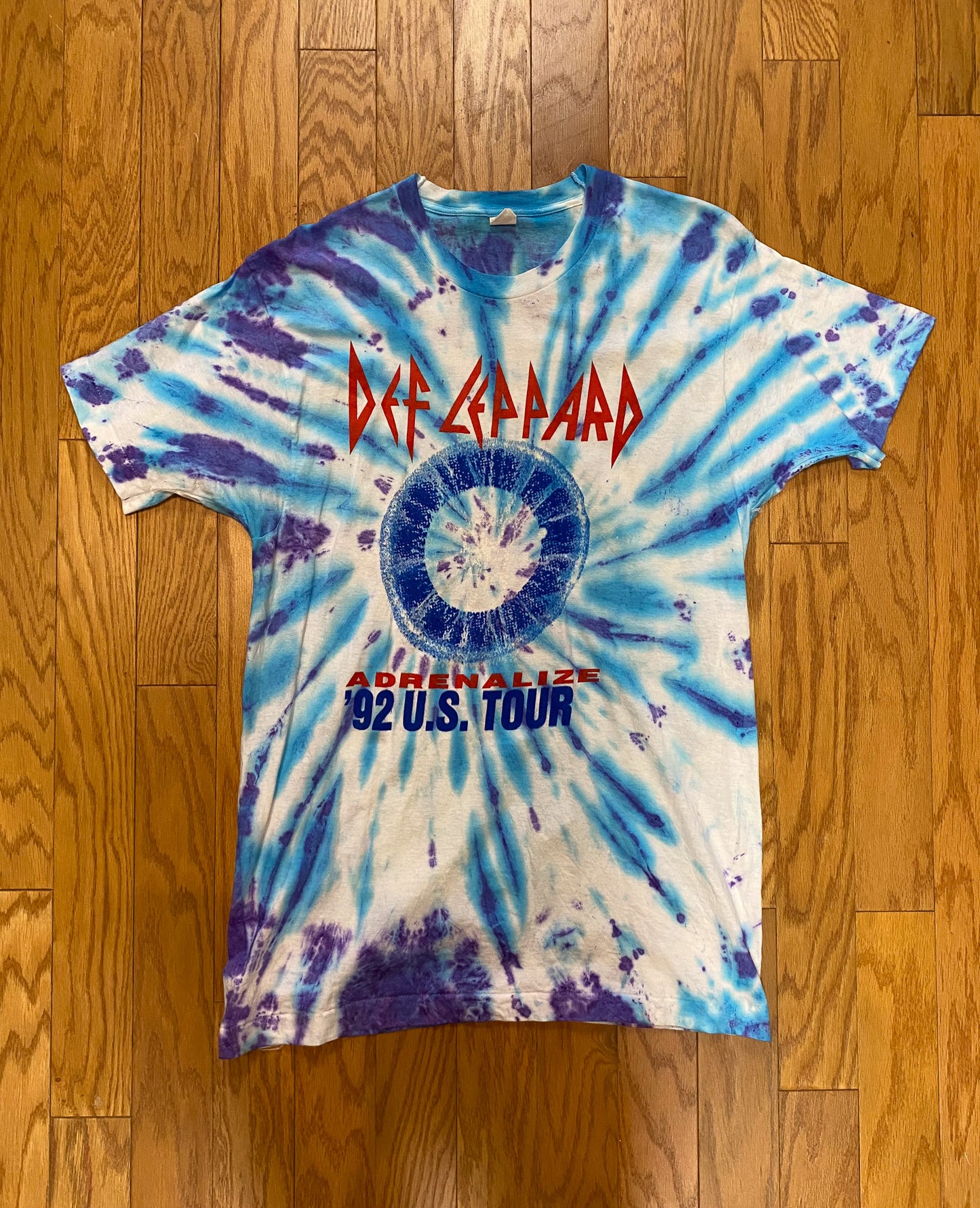 DEF LEPPARD ADRENALIZE WORLD TOUR 1992 RARE VINTAGE DEADSTOCK TEE #2