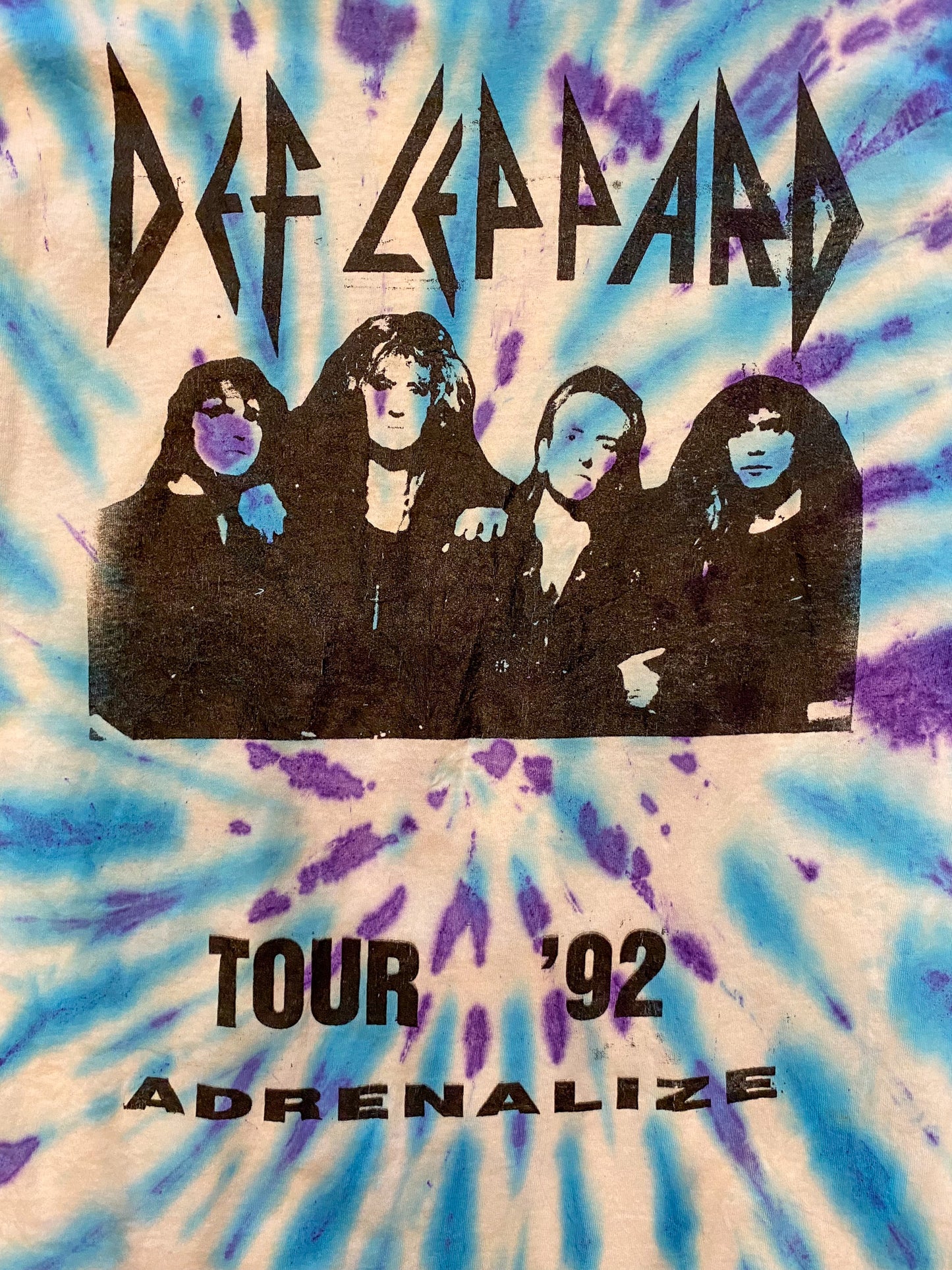 DEF LEPPARD ADRENALIZE WORLD TOUR 1992 RARE VINTAGE DEADSTOCK TEE #2