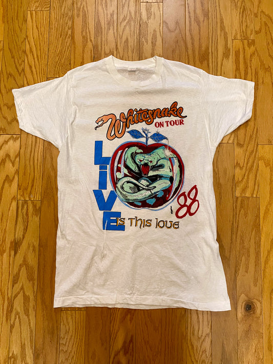 WHITESNAKE VINTAGE DEADSTOCK 1988 IS THIS LOVE TOUR TEE