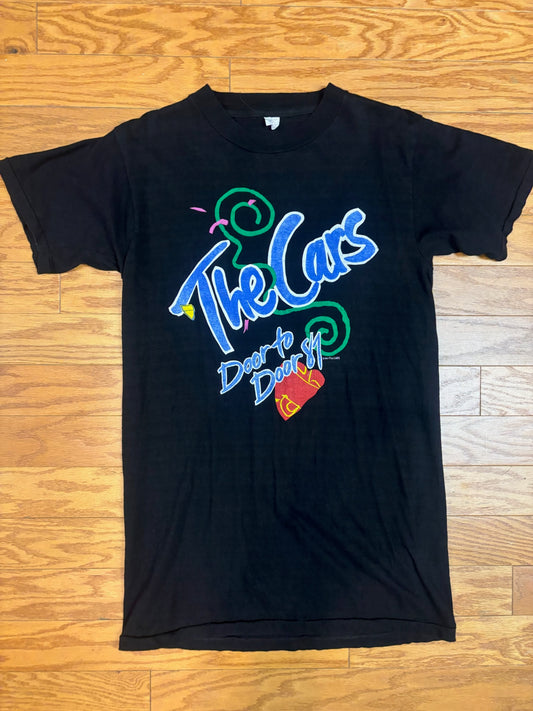 THE CARS VINTAGE DEADSTOCK "DOOR TO DOOR" 1987 TOUR TEE XL