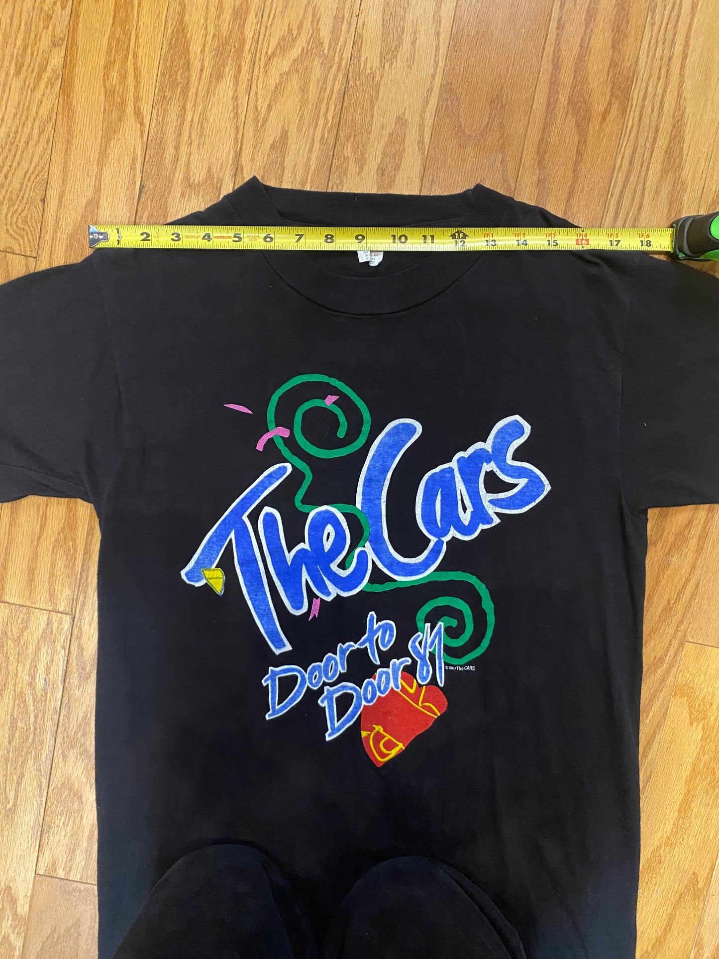 THE CARS VINTAGE DEADSTOCK "DOOR TO DOOR" 1987 TOUR TEE XL