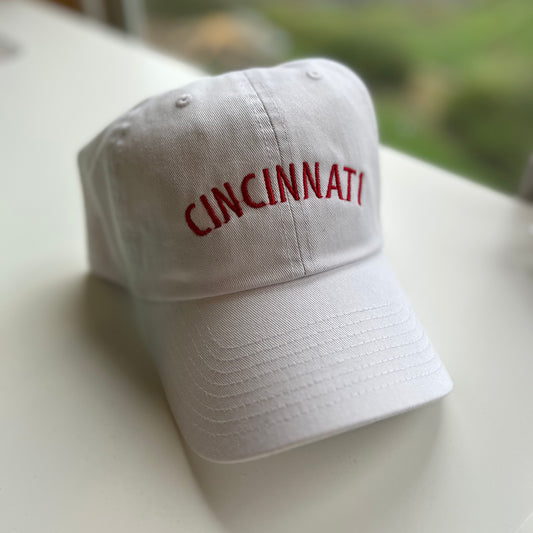TOLD YA SEW CINCINNATI WHITE BASEBALL CAP