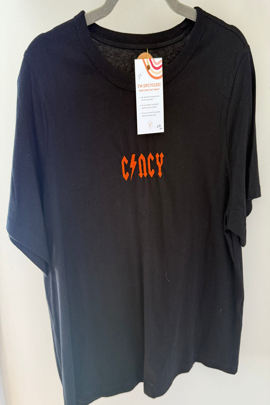 TOLD YA SEW CINCY ROCKER BENGALS EMBROIDERED T-SHIRT