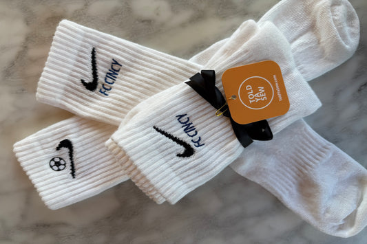 TOLD YA SEW FC CINCY NIKE EMBROIDERED SOCKS