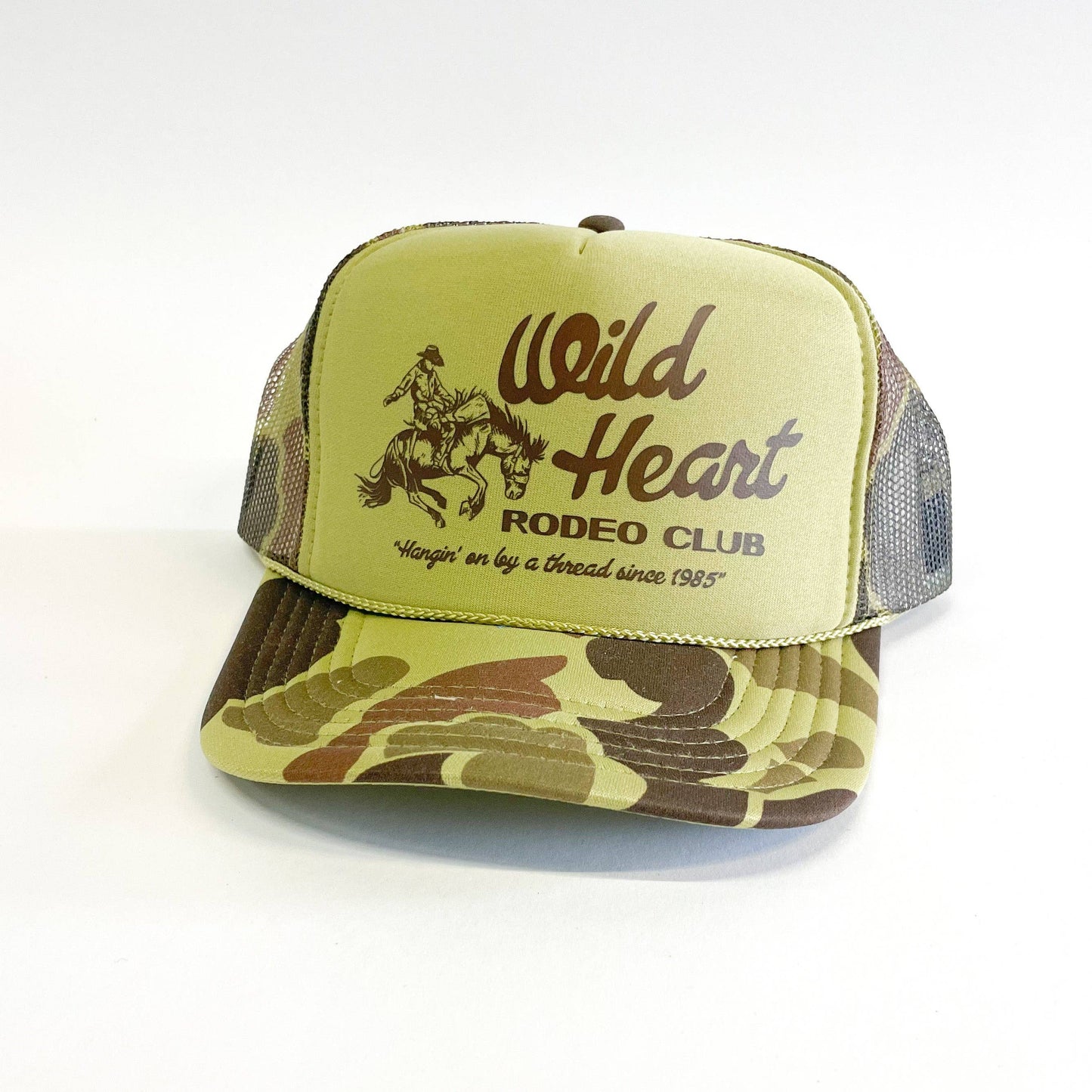 Rodeo Cowboy Trucker Hat Wild Heart Rodeo Club