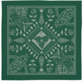 Green Woodland Bandana