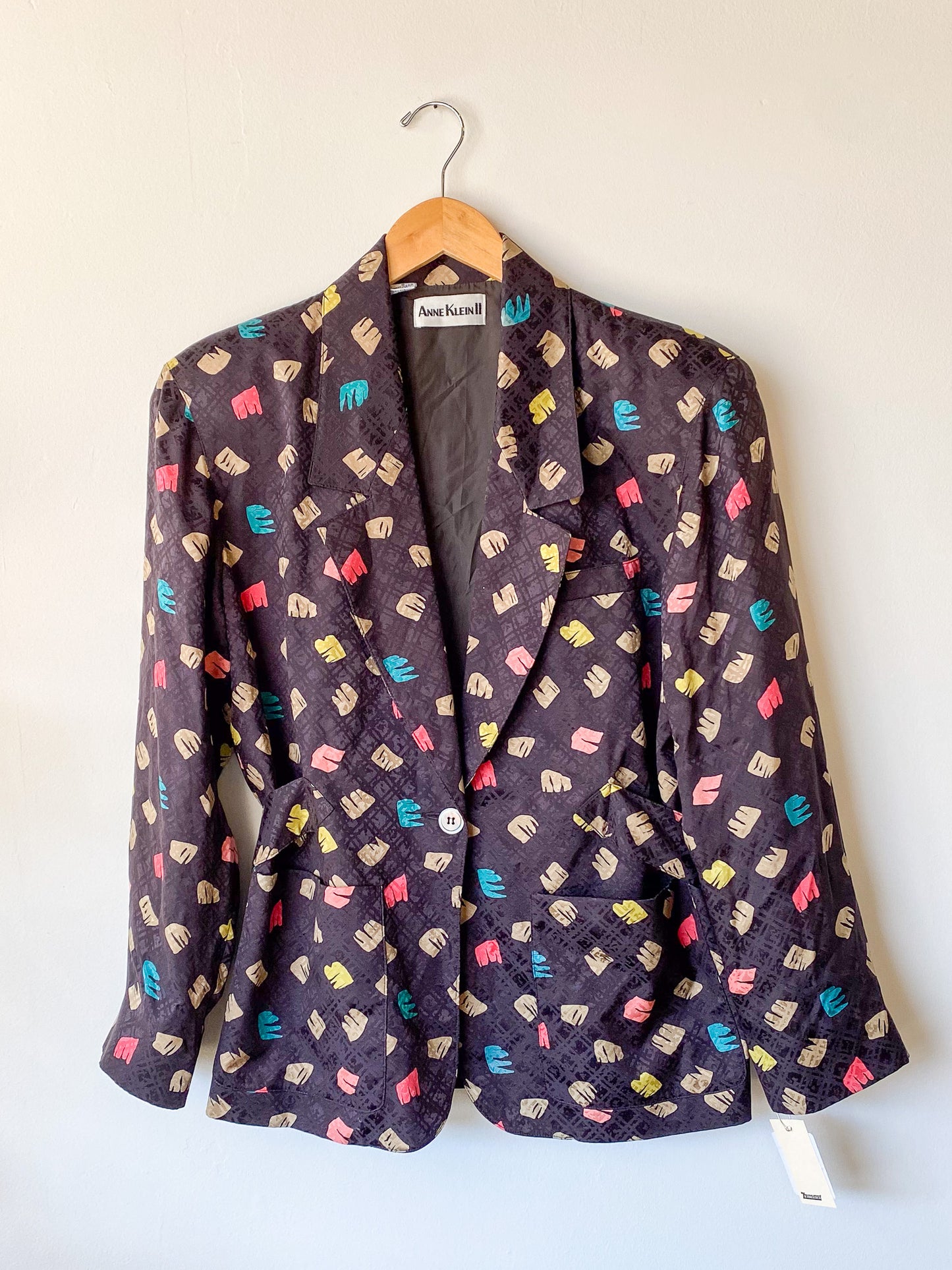 VINTAGE ANNE KLEIN II SILK BLAZER