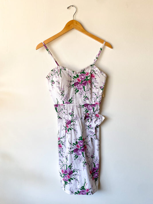 VINTAGE 80'S FLORAL MINI SUNDRESS