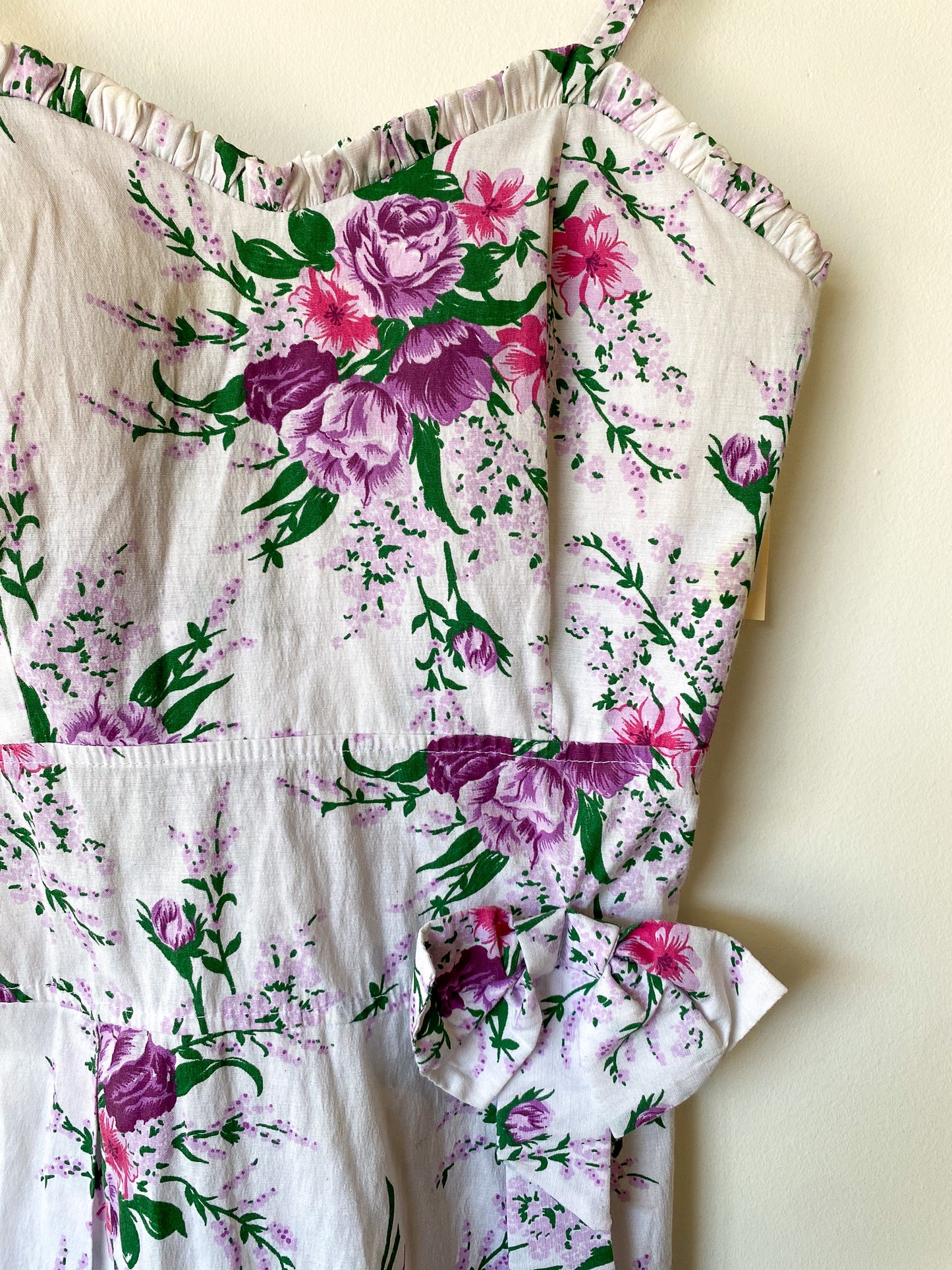 VINTAGE 80'S FLORAL MINI SUNDRESS