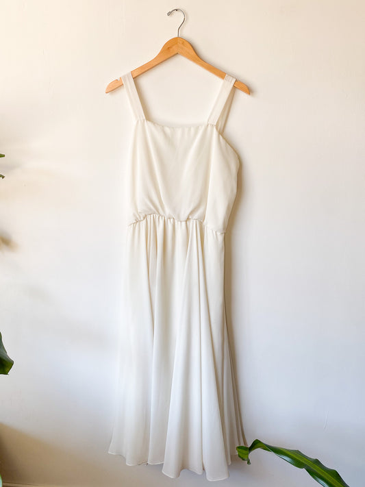 VINTAGE IVORY CHIFFON DANCE DRESS