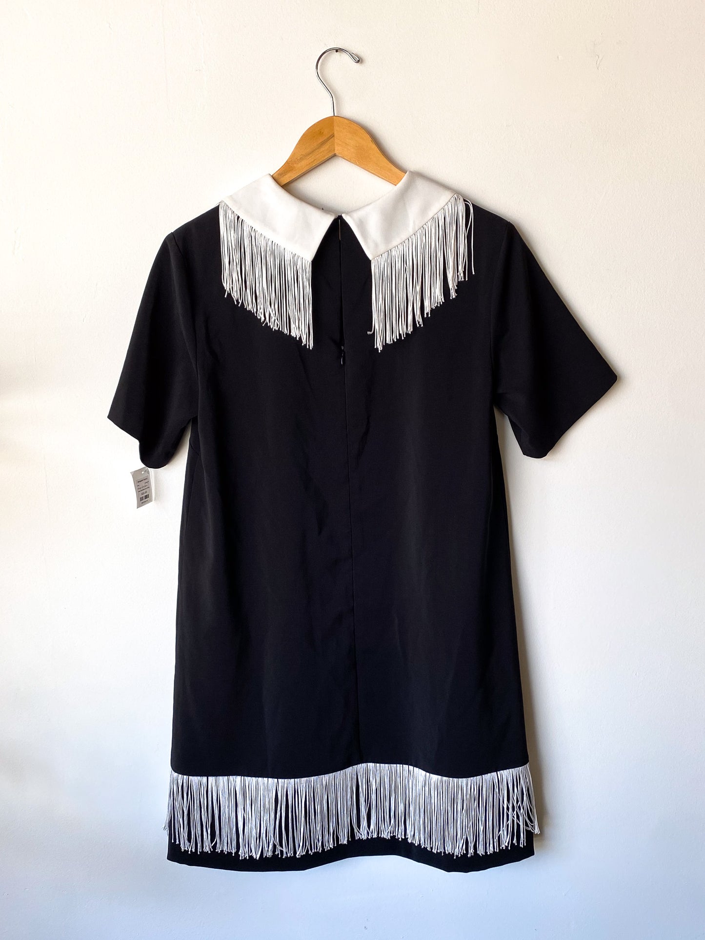 VINTAGE CUSTOM MADE A-LINE FRINGE MINI DRESS