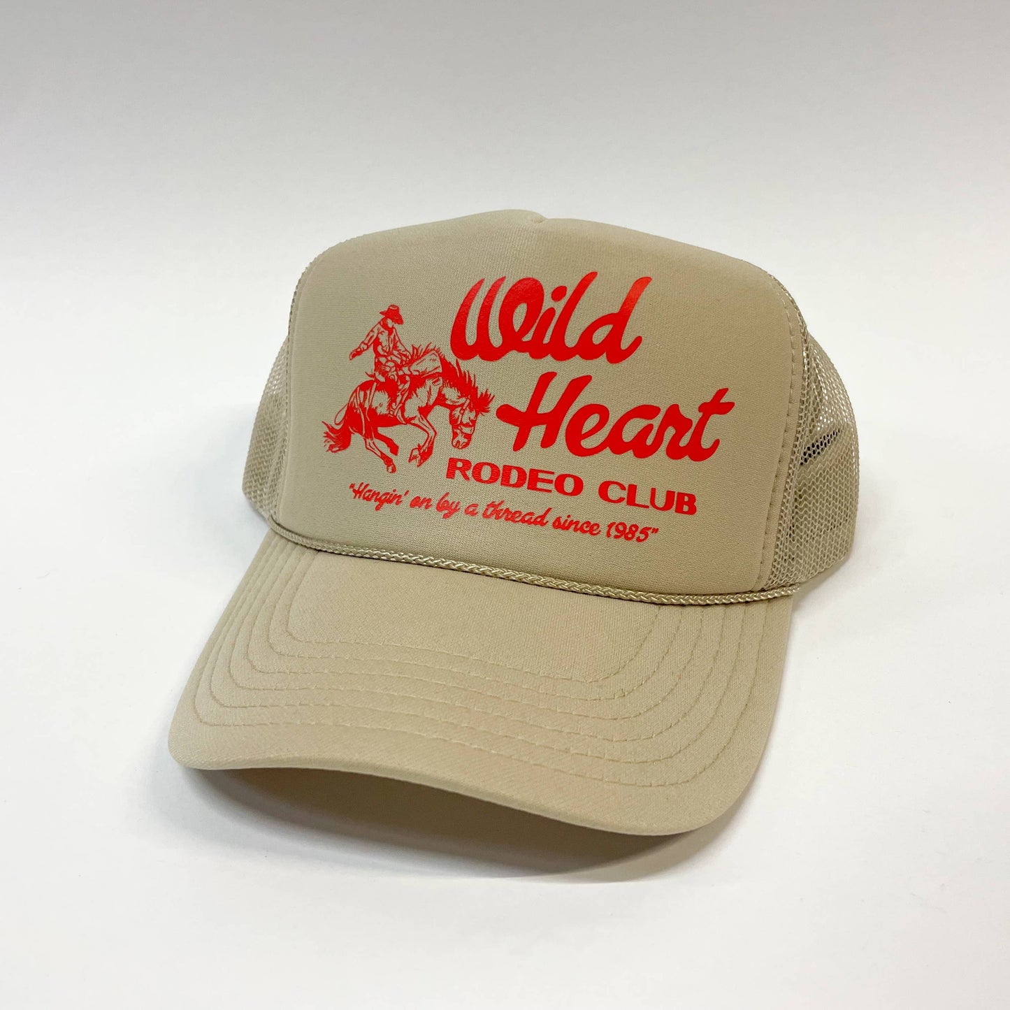 Rodeo Cowboy Trucker Hat Wild Heart Rodeo Club